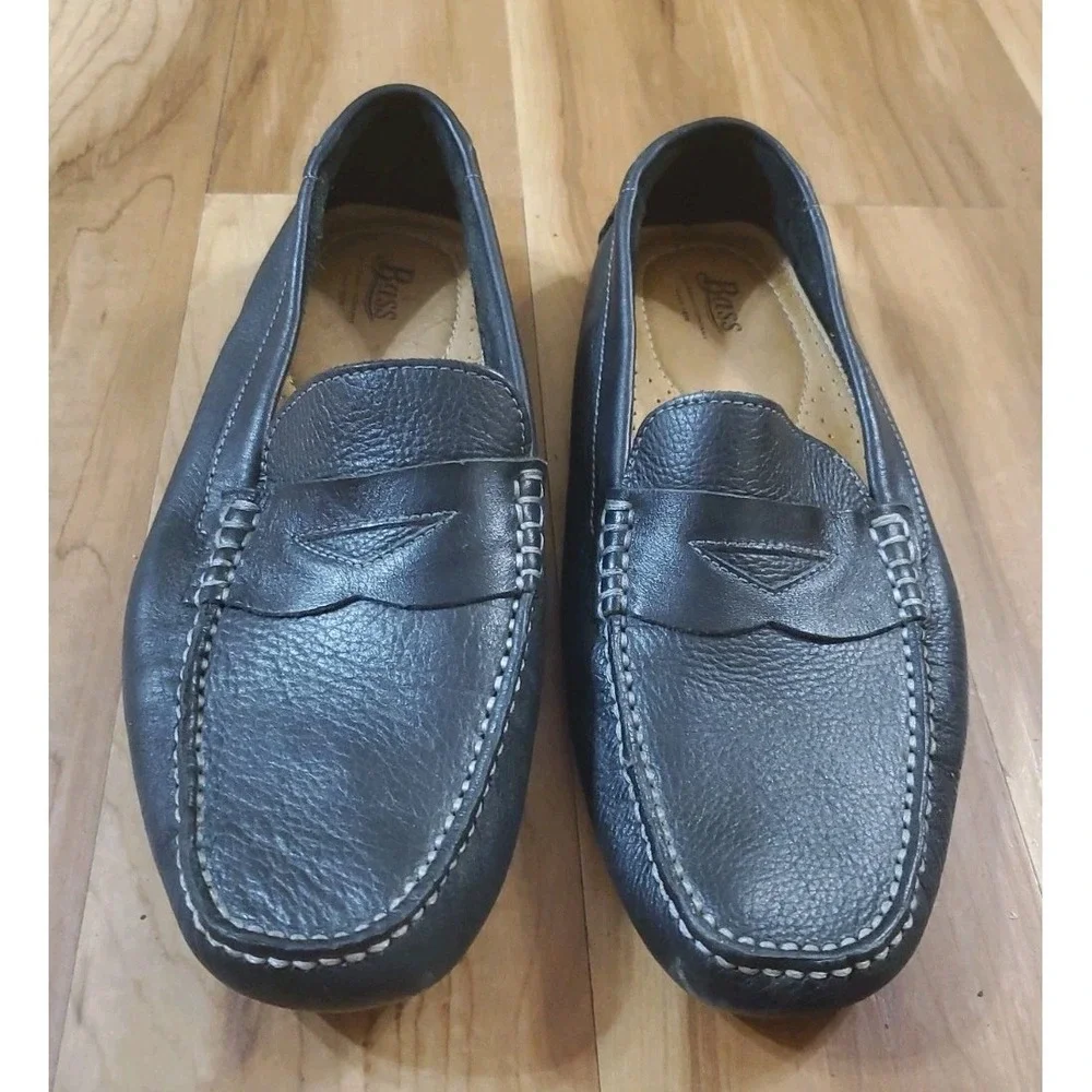 G. H. Bass & Co. Monte Black Penny Loafer Men's Size 11.5 Leather Driving